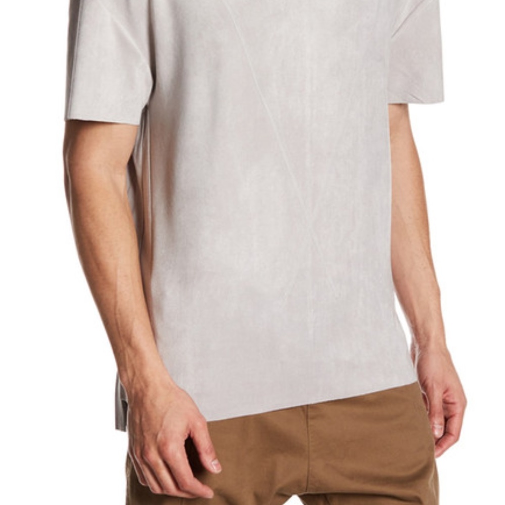 Religion Faux Suede Short Sleeve Shirt - Picture 2 of 3